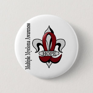 Fleur De Lis Multiple Myeloma Hope Button
