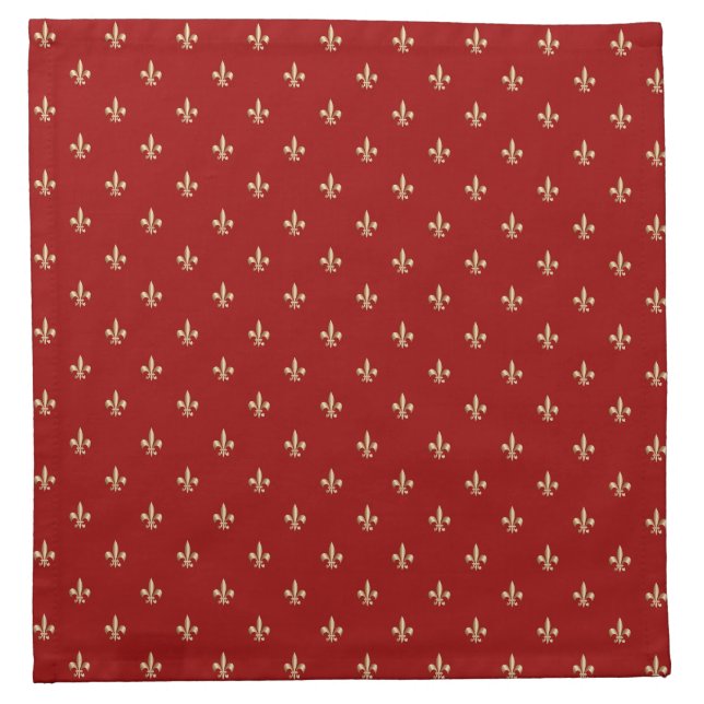Fleur de lis napkin (Front)