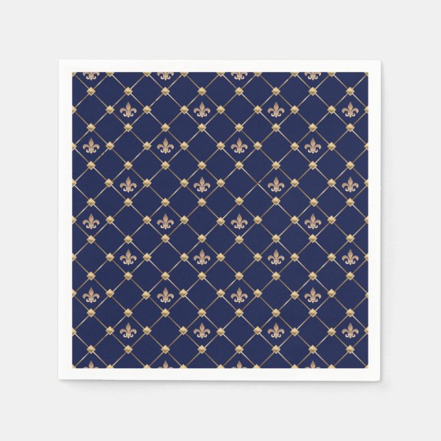 Fleur de Lis Napkins (Front)