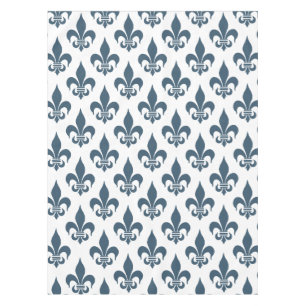 Fleur-de-Lis: Navy Blue Tablecloth