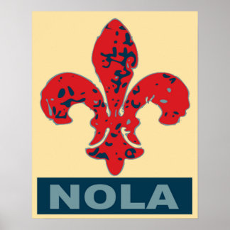 Fleur De Lis NOLa Poster