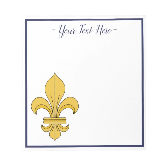 Fleur-de-lis Notepad (Front)