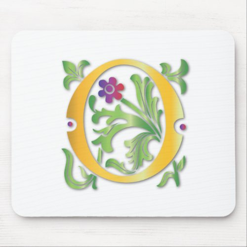 Fleur_de_lis O Monogram Mouse Pad