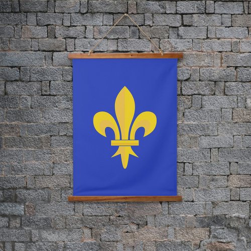 Fleur de Lis on Royal Blue Hanging Tapestry