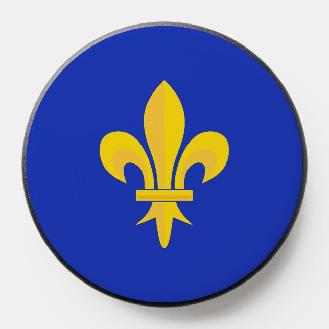 Fleur de Lis on Royal Blue  PopSocket (Popsocket)