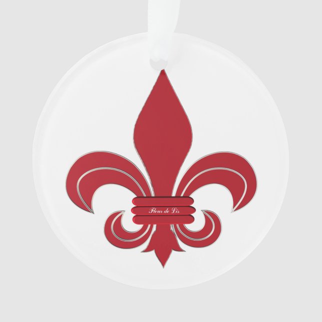 Fleur de Lis Ornament (Front)