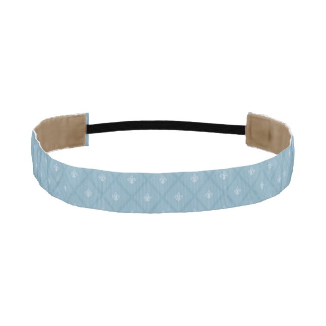 Fleur-de-lis pattern athletic headband (Front)