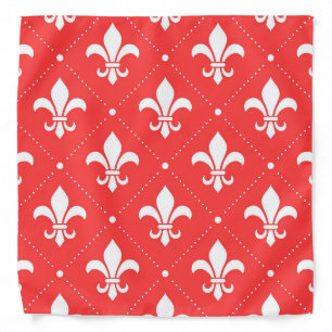 Fleur De Lis Pattern Bandana