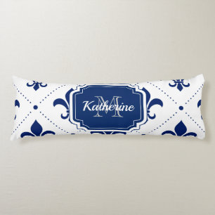 Fleur-de-lis Pattern Body Pillow
