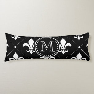 Fleur De Lis Pattern Body Pillow