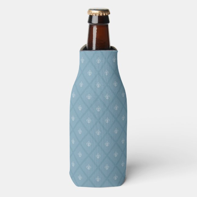 Fleur-de-lis pattern bottle cooler (Bottle Front)