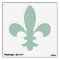 Fleur De Lis Pattern - Bright Mint and Khaki