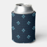 Fleur De Lis Pattern Can Cooler