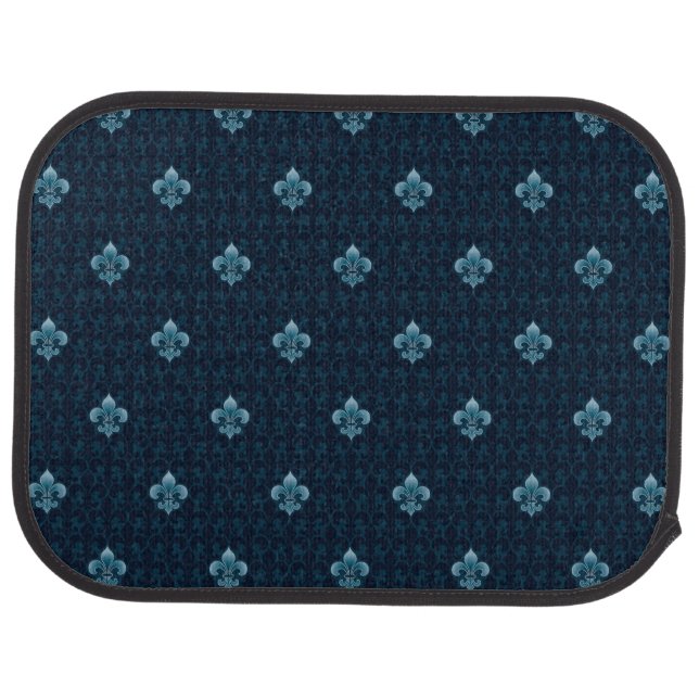 Fleur De Lis Pattern Car Mat (Rear)