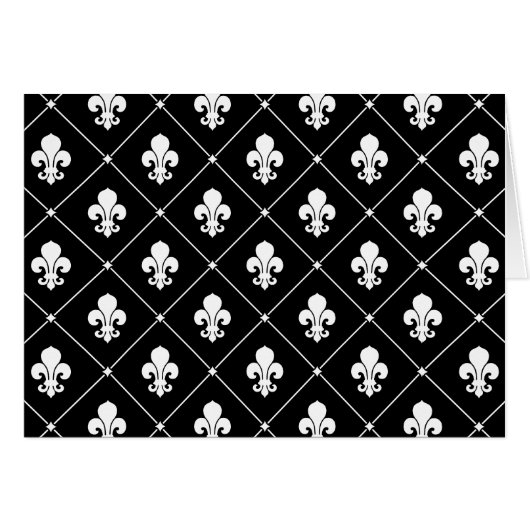 Fleur De Lis Pattern Cards (Front Horizontal)