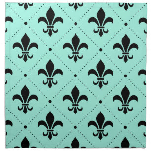 Fleur-de-Lis Pattern Cloth Napkin