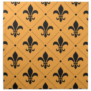 Fleur De Lis Pattern Cloth Napkin