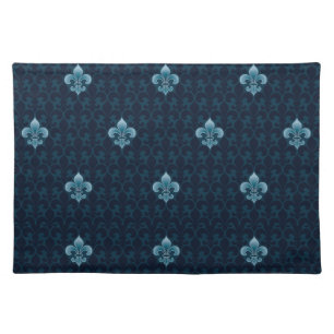 Fleur De Lis Pattern Cloth Placemat