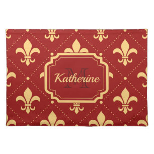 Fleur-de-lis Pattern Cloth Placemat