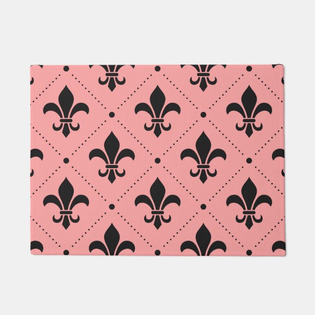 Fleur De Lis Pattern Doormat (Front)