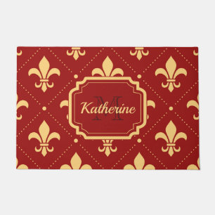 Fleur-de-lis Pattern Doormat