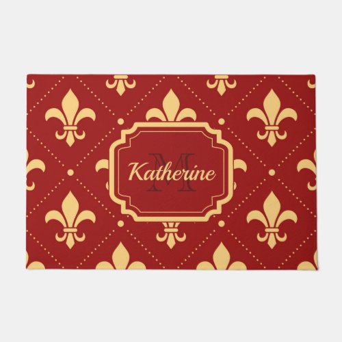 Fleur_de_lis Pattern Doormat