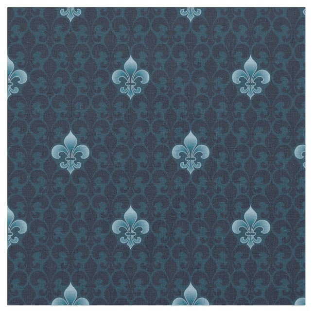 Fleur De Lis Pattern Fabric (Close Up)