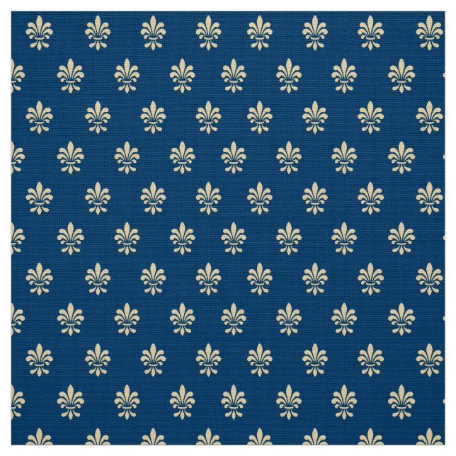 Fleur De Lis Pattern Fabric (Swatch)