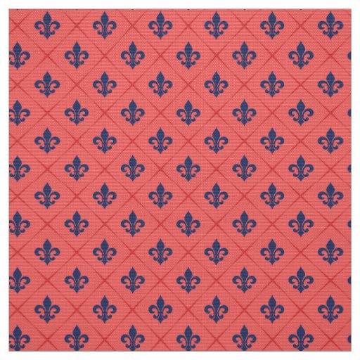 Fleur De Lis Pattern Fabric