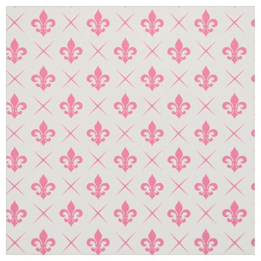 Fleur De Lis Pattern Fabric | Zazzle