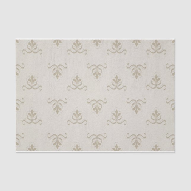 Fleur de Lis Pattern French Decoupage Giftwrap Tissue Paper (Front)