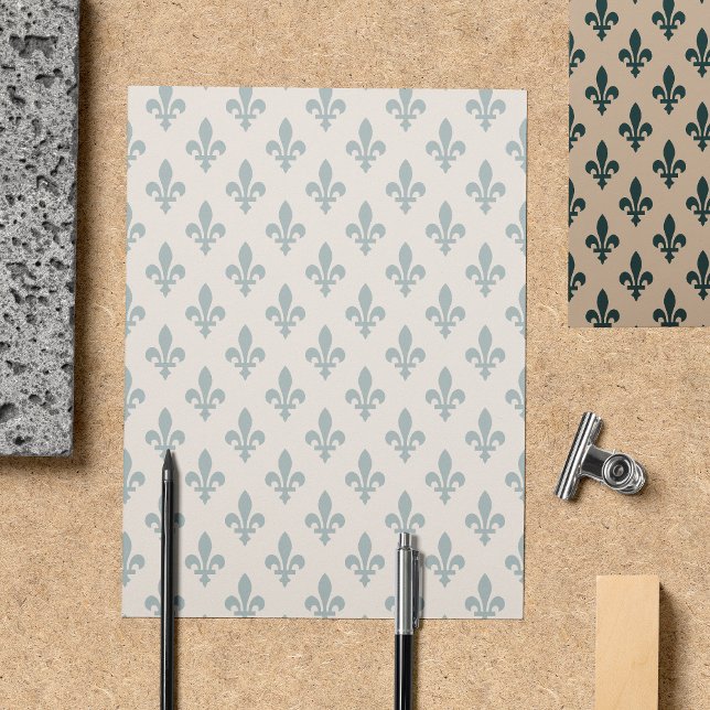 Fleur de Lis Pattern, French, Royal, Green Flyer (Creator Uploaded)