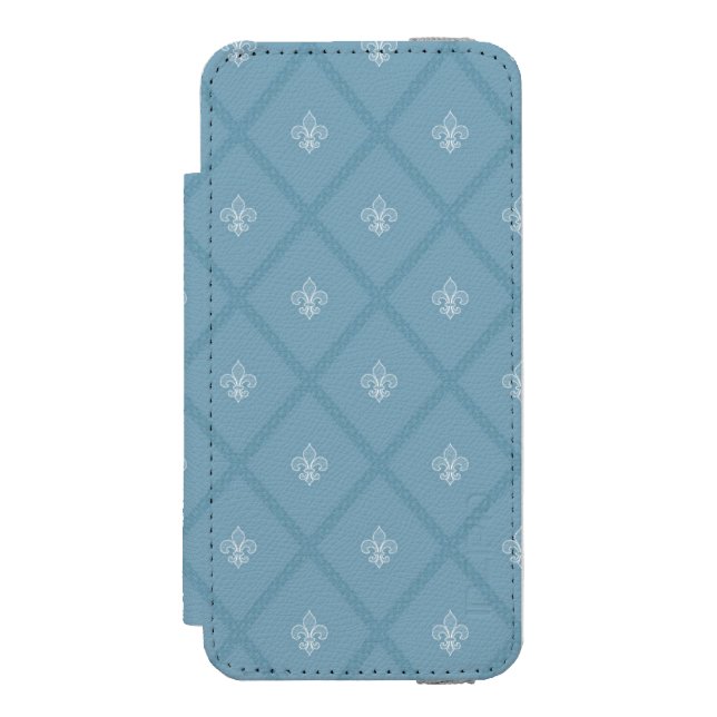 Fleur-de-lis pattern incipio iPhone wallet case (Folio Front)