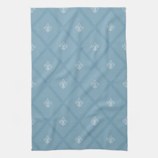 Fleur-de-lis pattern kitchen towel