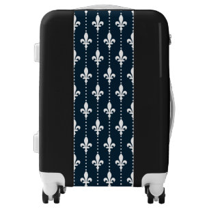 Fleur De Lis Pattern Luggage