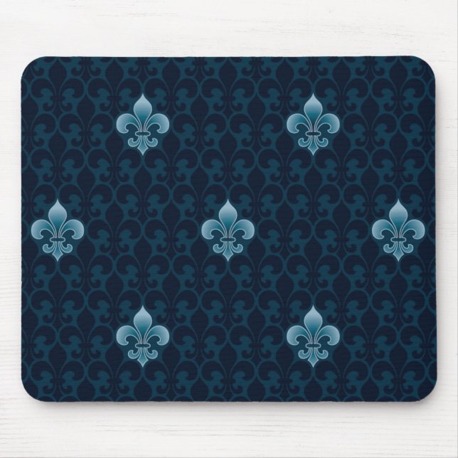 Fleur De Lis Pattern Mouse Pad (Front)