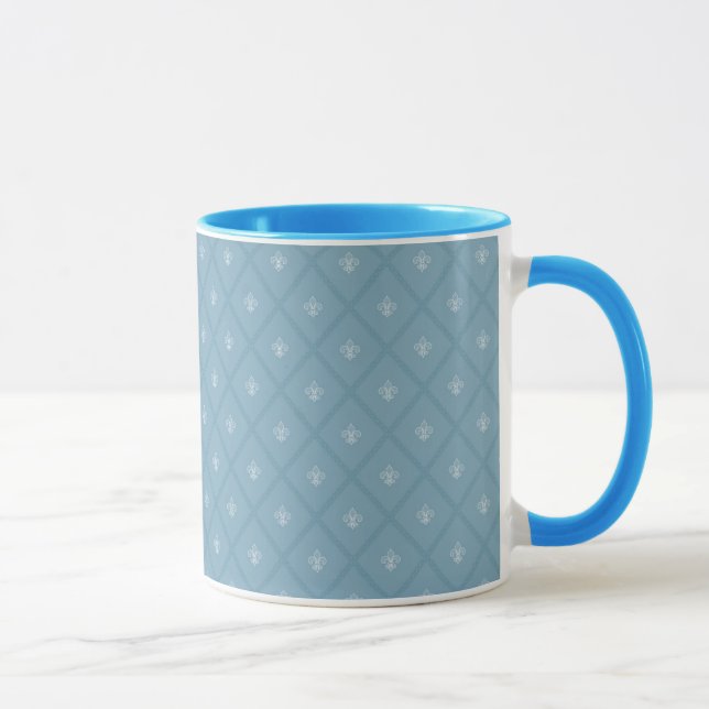 Fleur-de-lis pattern mug (Right)