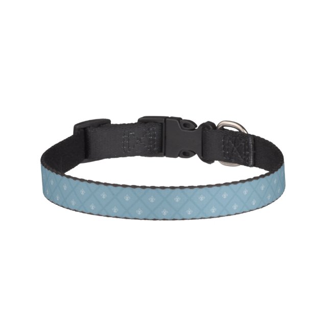 Fleur-de-lis pattern pet collar (Front)