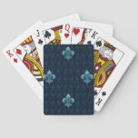 Fleur De Lis Pattern Poker Cards