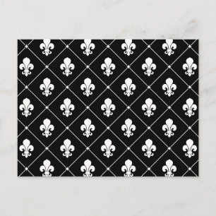 Fleur De Lis Pattern Postcard