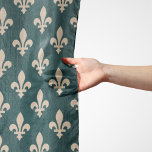 Fleur de Lis Pattern, Royal French Cream on Green Scarf<br><div class="desc">Elegant,  stylish and sophisticated pattern with cream Fleur De Lis Pattern on green background. Modern and trendy design,  perfect for the heraldry charge lover.</div>