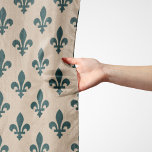 Fleur de Lis Pattern, Royal French Green on Cream Scarf<br><div class="desc">Elegant,  stylish and sophisticated pattern with green Fleur De Lis Pattern on cream background. Modern and trendy design,  perfect for the heraldry charge lover.</div>