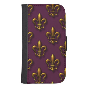 Fleur De Lis Pattern Phone Wallet