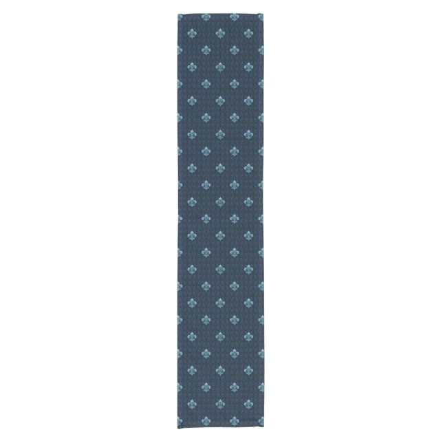 Fleur De Lis Pattern Short Table Runner (Front)