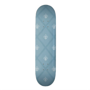 Fleur-de-lis pattern skateboard