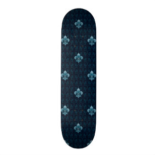 Fleur De Lis Pattern Skateboard Deck