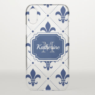 Fleur-de-lis Pattern iPhone X Case