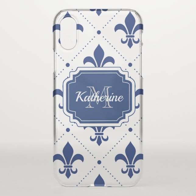 Fleur-de-lis Pattern Uncommon iPhone Case (Back)