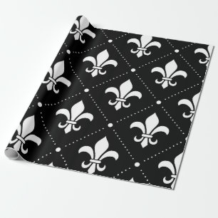 Fleur De Lis Pattern Wrapping Paper