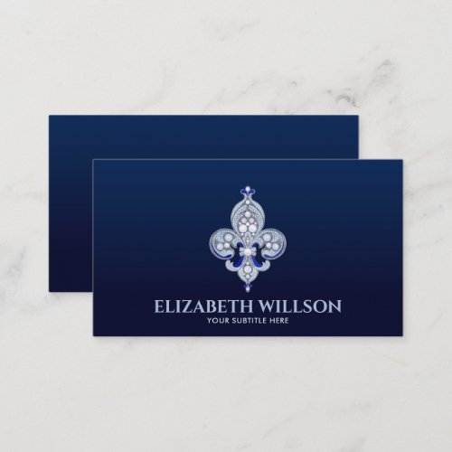 Fleur_de_lis Pearl Ornament  Business Card